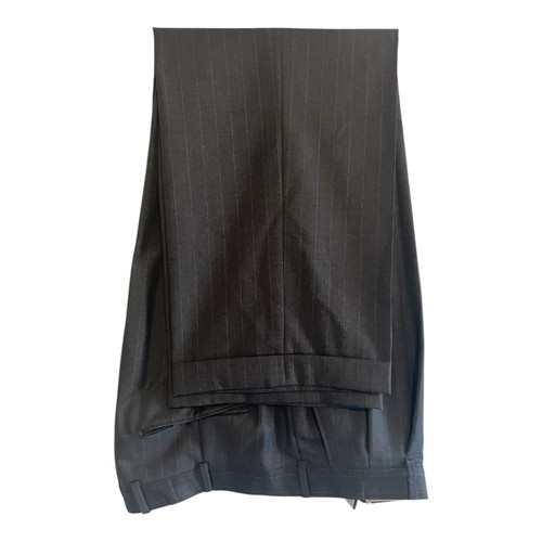 Hickey Freeman Suit Men's Size 50L Loro Piana Wool 2-Button Gray Pinstripes 2-pc - Picture 5 of 7