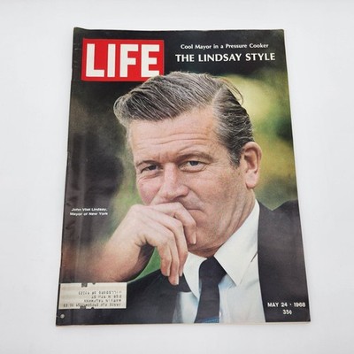 LIFE Magazine May 24 1968 Lindsay Style NYC Mayor John V. Lindsay