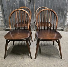 Four Ercol Retro Vintage Dining Chairs
