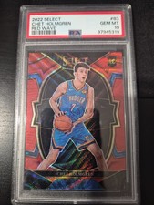 2022-23 Panini Select - Concourse Chet Holmgren #83 Red Wave Prizm (RC) PSA 10