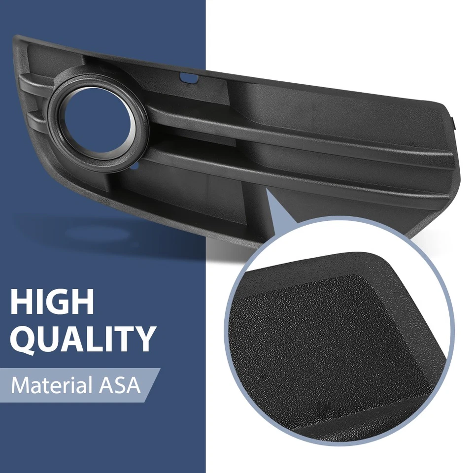 Pair Of Front Bumper Fog Light Covers Grille Bezel Fit For Audi Q5 2009-2012 New Foto 4 de 4