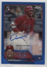 2023 Topps Chrome Update Blue Refractor 127/150 Darick Hall #AC-DHA Auto 10p6