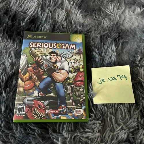 Serious Sam (Microsoft Xbox, 2002) Complete W/ Manual CIB - Tested