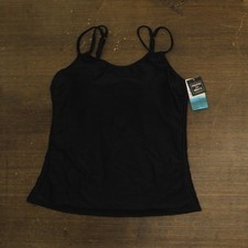 swim Solutions Tunnel Tankini Swim Top 807099 Black 14