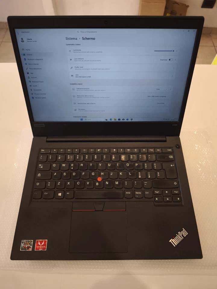 Lenovo ThinkPad E495 · Ryzen 5 3500U · 8GB · 512GB, foto 1 di 5