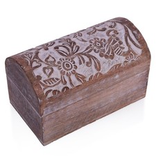 Great Birthday Gift Ideas Handmade Decorative Wooden Keepsake Jewelry Box Jew...