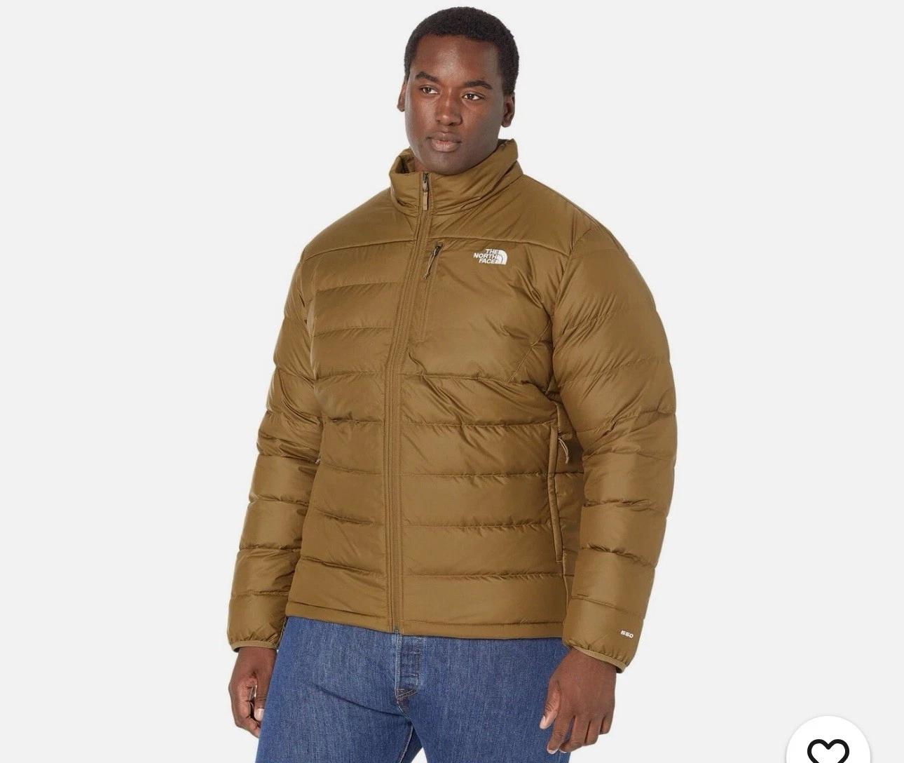 The North Face Men's Aconcagua 3 Hoodie Down Jacket Utility Brown Size XL