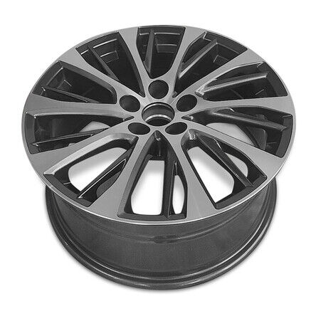 New Wheel For 2019-2024 Lexus ES350 18 Inch Machined Gray Alloy Rim - Picture 3 of 9