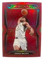 2023-24 Panini Obsidian Jarace Walker Red Flood Rookie Card #187 Electric Etch