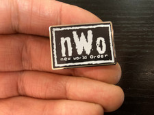 WWF WWE WCW N.W.O Logo Metal Enamel Pin Badge Retro Wrestling Attitude Era