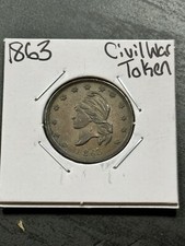 1863 U.S. Civil War Patriotic Token 17/388 R-2 Nice Coin (Raw12338) on The Hot Collector
