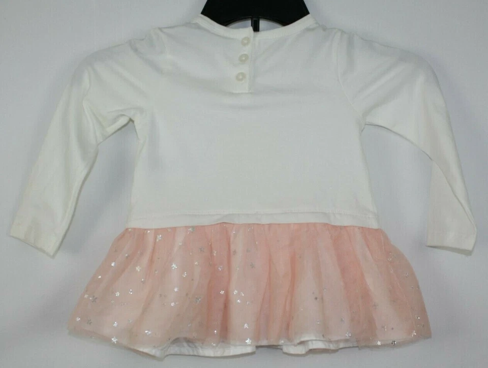 Vestido Calvin Klein Jeans Niñas Pequeñas Estrella Talla 24 Meses Color Rosa/Blanco Foto 2 de 4