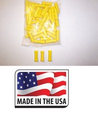 (500) 12-10 BUTT CONNECTOR ELECTRICAL WIRE TERMINAL VINYL MADE IN USA UL LISTED