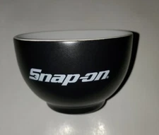 Snap On Tools Cereal Soup Bowl Black & White LOGO 5" Wide 20oz GENIUNE NEW!!!!!!