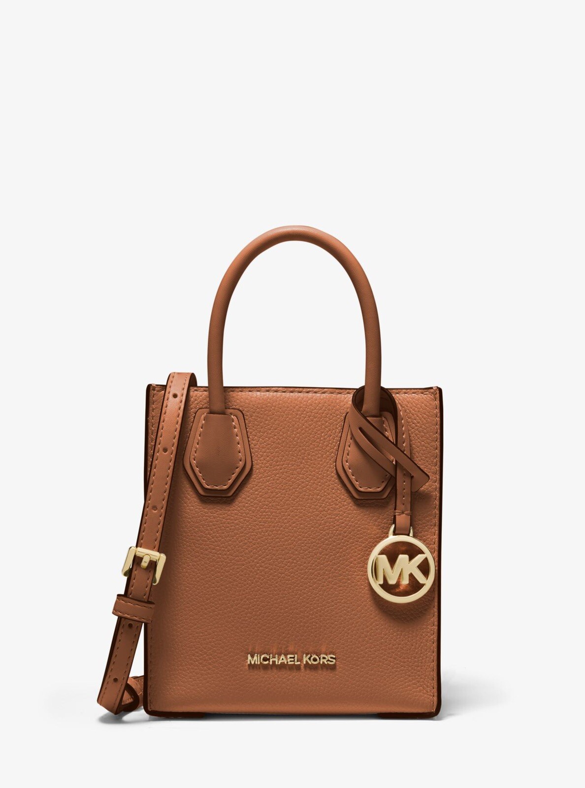 Michael Kors Mercer Extra-Small Pebbled Leather Crossbody Bag With Gift Box image 8