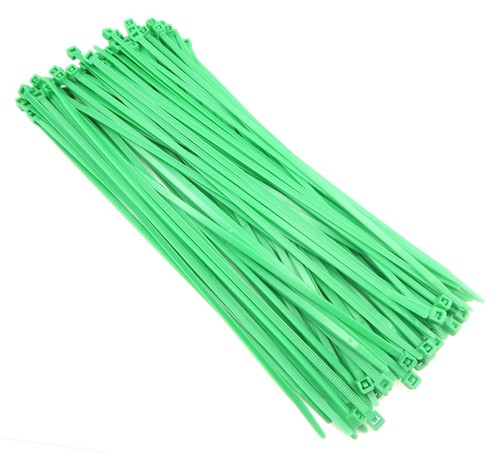 Zip Cable Ties 11" 50lbs 500pc Nylon Wire Tie Wraps Florescent Hi-Vis USA Made - Picture 4 of 7