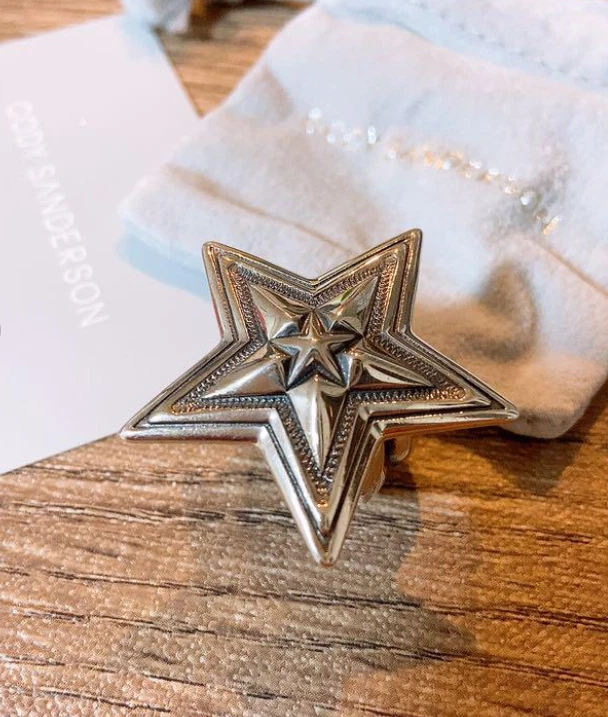 Cody Sanderson Codissanderson STERLING SILVER Big Star in Star Ring Size US7.5