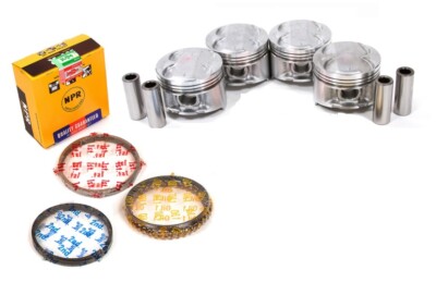 NPR Honda Civic B16 DOHC PR3 High Compression Pistons + Rings 81MM