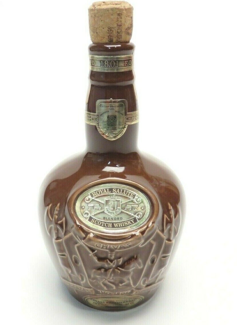 ROYAL SALUTE 21 YEARS OLD BLENDED SCOTCH WHISKY BOTTLE EMPTY ROYAL SALUTE 21 YEARS OLD BLENDED SCOTCH WHISKY BOTTLE EMPTY