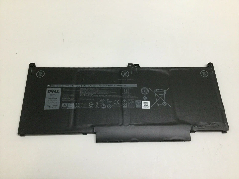 Genuine Dell LATITUDE 7300 7400 Battery 7.6V 60Wh 5VC2M N2K62 Type MXV9V - Image 2 of 3