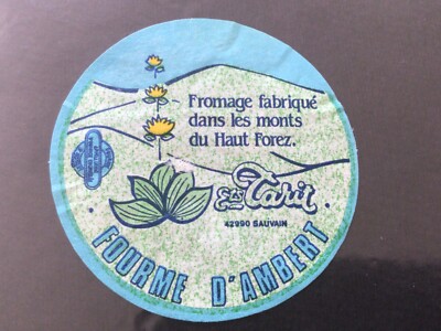 Mountain Cheese Label Fourme d Ambert Tarit Sauvain Haut Forez