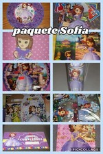 Sofia birthday party supplies/paquete