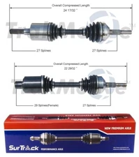 SurTrack Pair Set of 2 Front CV Axle Shafts For Jeep Liberty 3.7l V6 4WD 2002-07