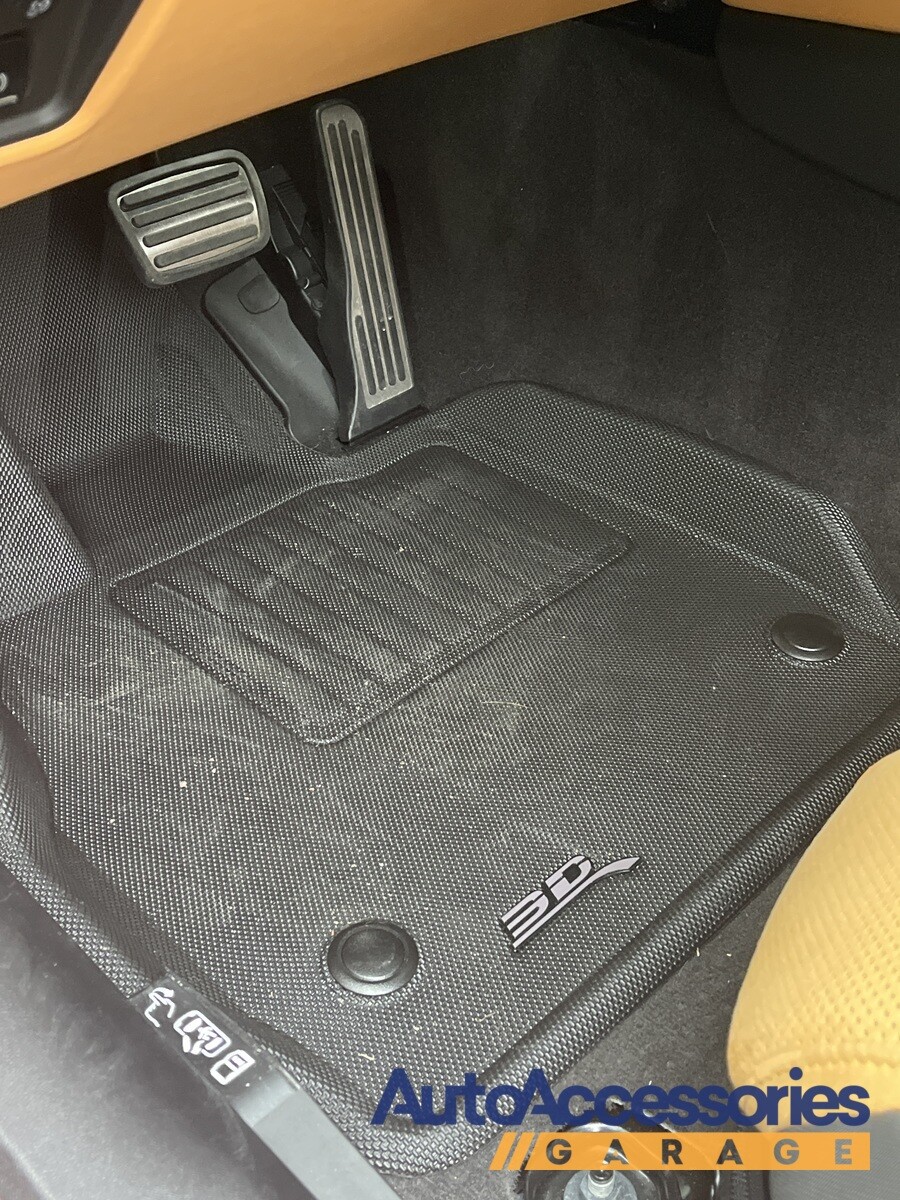 3D MAXpider  Black 1st & 2nd Row 3 Piece Set for Maserati Levante