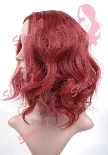 W235 Ladies Auburn Red Shoulder Length Wig Wavy studio7-uk - Picture 2 of 6