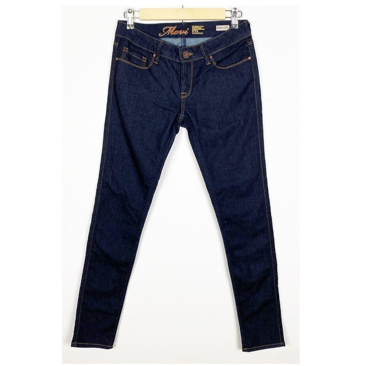 Mavi Serena Low Rise Super Skinny Jeans 28/30 Dark Wash Stretch