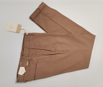 HERREN HOSE PIZONE PZO SKINNY FIT PZV89/32047 SCHLAMM MADE IN ITALY AUT/INVER
