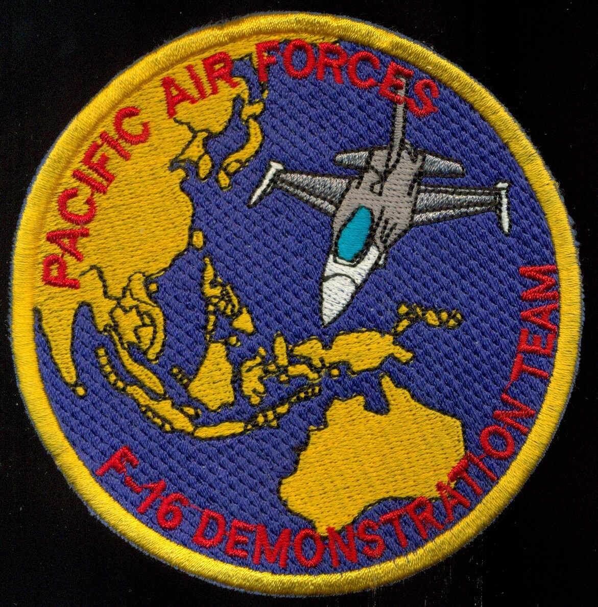 PACAF F-16 パッチ USAF PACAF F-16 Demonstration Team Patch K-2 | eBay