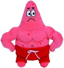 Ty Beanie Baby Spongebob's Muscle Man Star NEW
