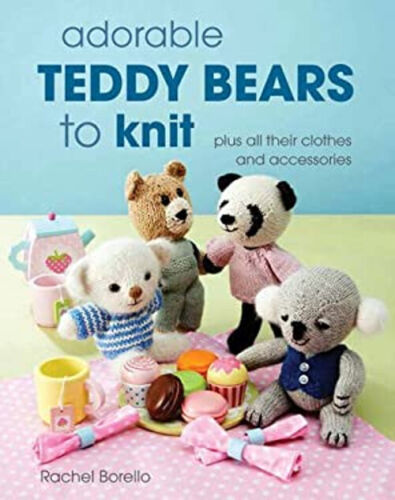 Adorable Teddy Bears Pour Tricot Livre de Poche R. Carroll - Zdjęcie 1 z 2