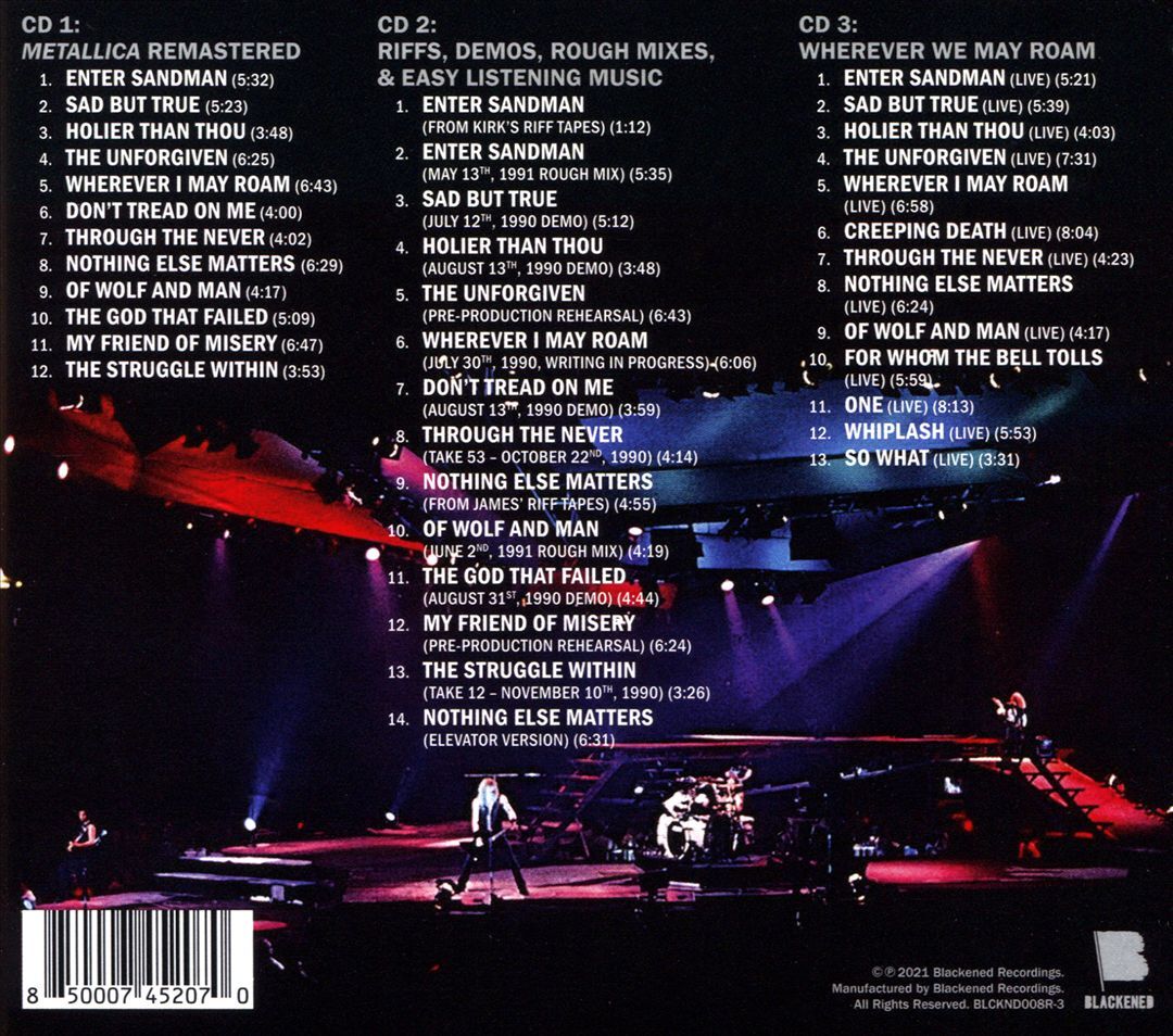 METALLICA METALLICA NEW CD