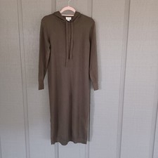 Caslon Hooded Midi Sweater Dress Size XS Long Sleeve Cotton Blend
