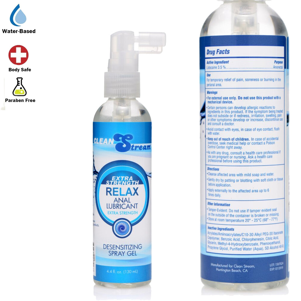 Lubricante Anal Dessensibilizante con Lidocana 3.5% de Mximo  Entumecimiento 4oz