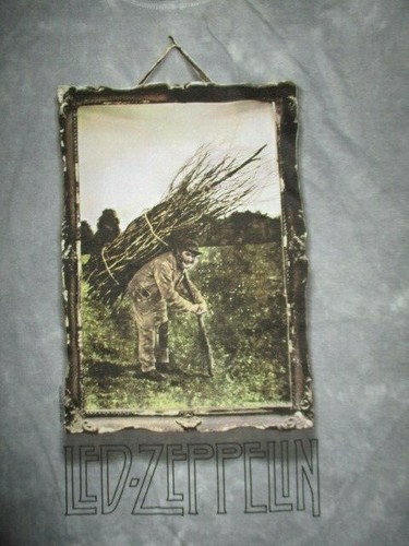 Retro LED ZEPPELIN IV (LG) Shirt ROBERT PLANT JIMMY PAGE JOHN BONHAM PAUL JONES