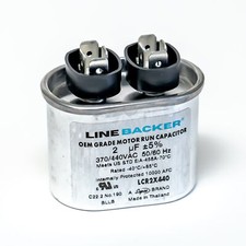 Supco Capacitor Oval Run 2 uf mfd 370/440 Volts for HVAC Motors