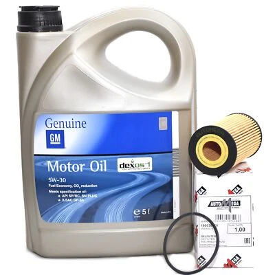 Original Opel GM 5W-30 Dexos 1 Gen3 Öl Motoröl 5 Liter 5W30 + Ölfilter