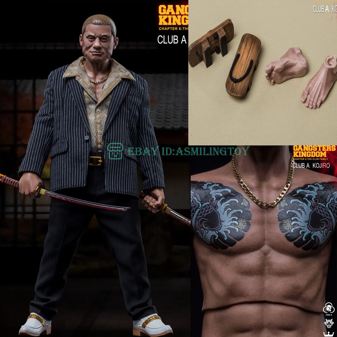 DAMTOYS GK021 Gangsters Kingdom Club A KOJIRO 1/6 Action Figures