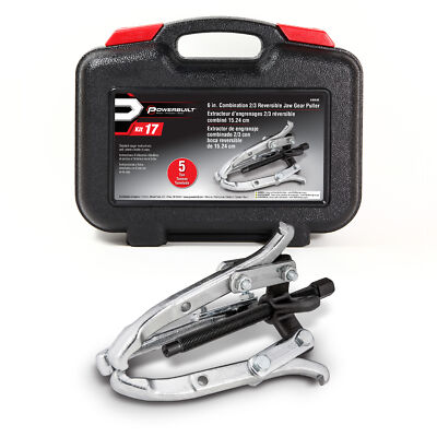 Powerbuilt 6 Inch Combination 2/3 Reversible Jaw Gear Puller - 648648