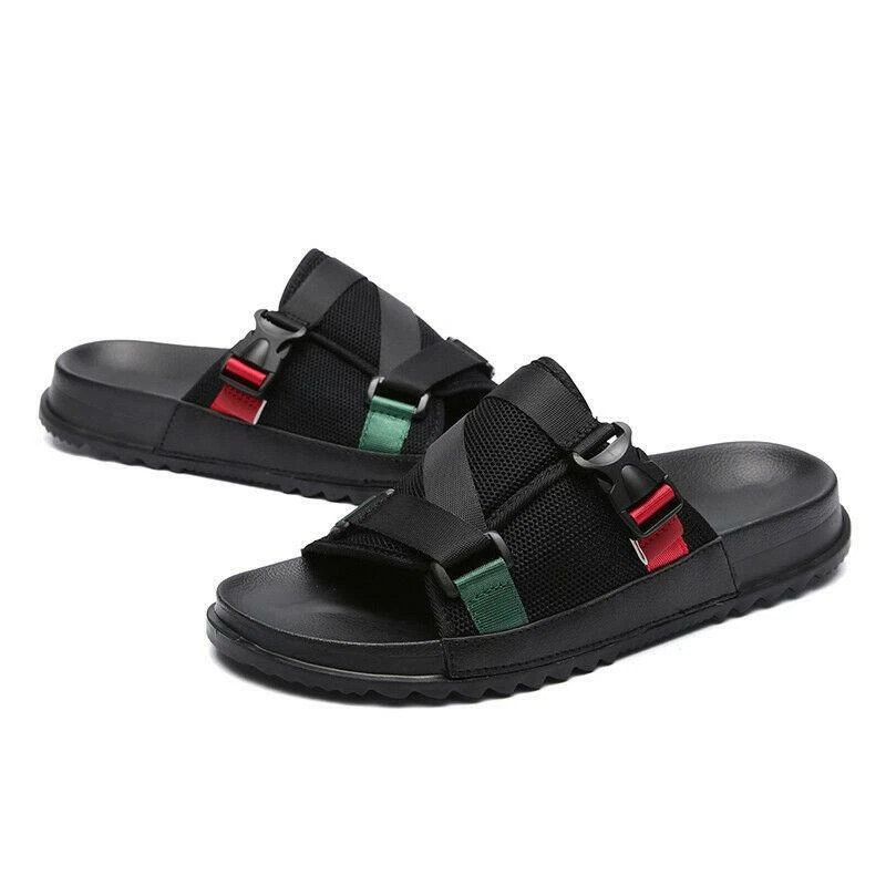 Hombres Caminar Deportes Sin Cordones Planos Transpirables Informales Verano Playa Zapatillas Zapatos Foto 3 de 4