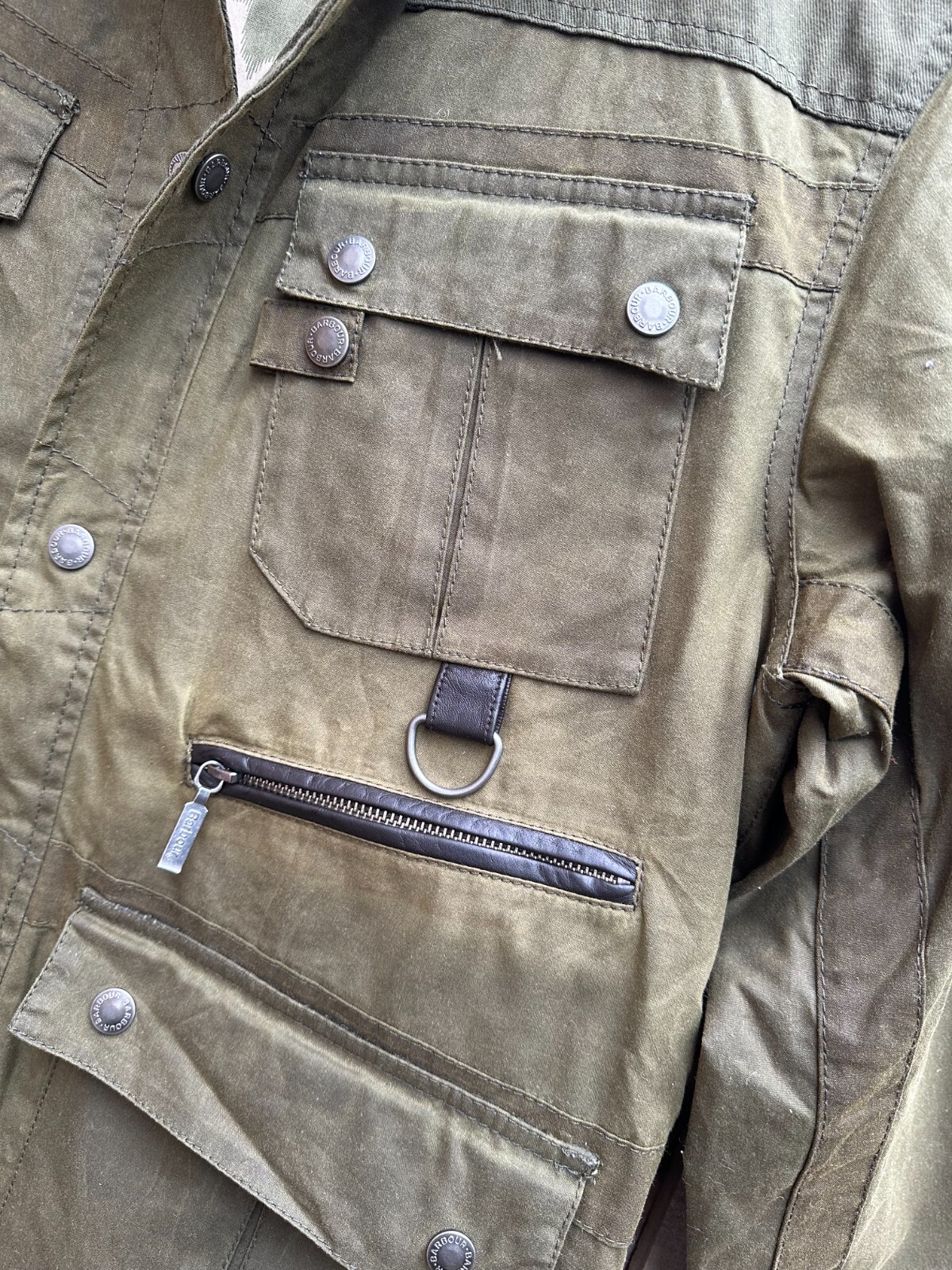 Barbour men wax jacket size L eBay