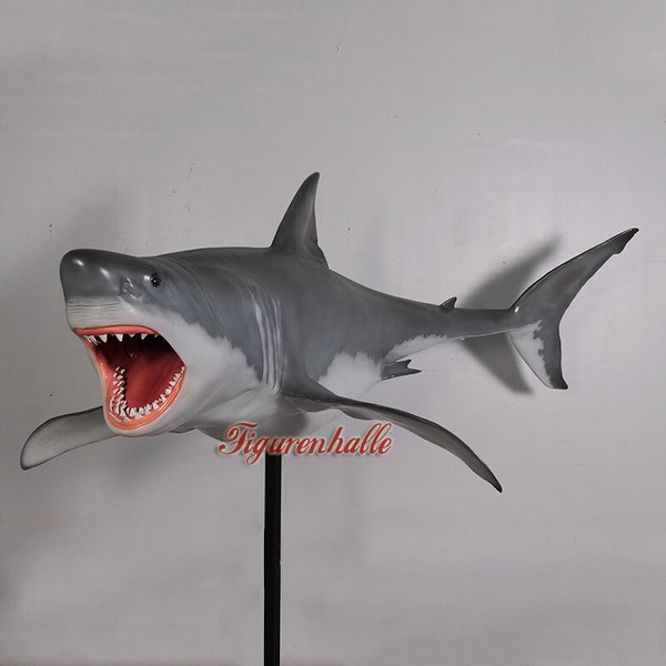 Hai Haifisch Figur Statue Skulptur Lebensgroß Deko Meeres Ozean Deko Dekoration-image