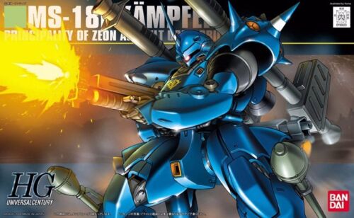Bandai Hguc 1/144 MS-18E Kampfer Plastik Modellbau Set Gundam 0080 Krieg IN Die - Bild 1 von 2