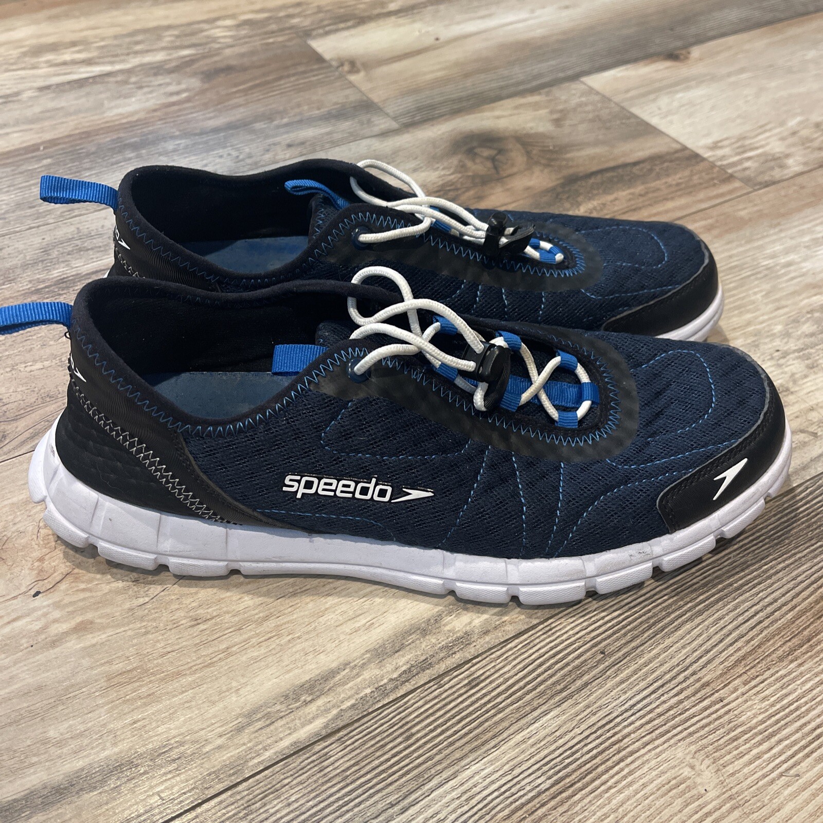 Speedo Hybrid Watercross Men's US 12 Navy Blue Athletic Sneakers Water Shoes