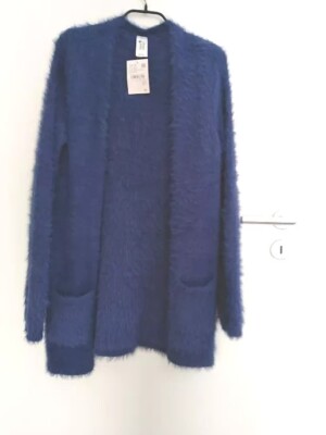 C&A Damen Cardigan Strickjacke Blau