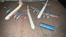 Vintage Viscount Capital Airlines Remote Control Airplane By Line Mar Extras