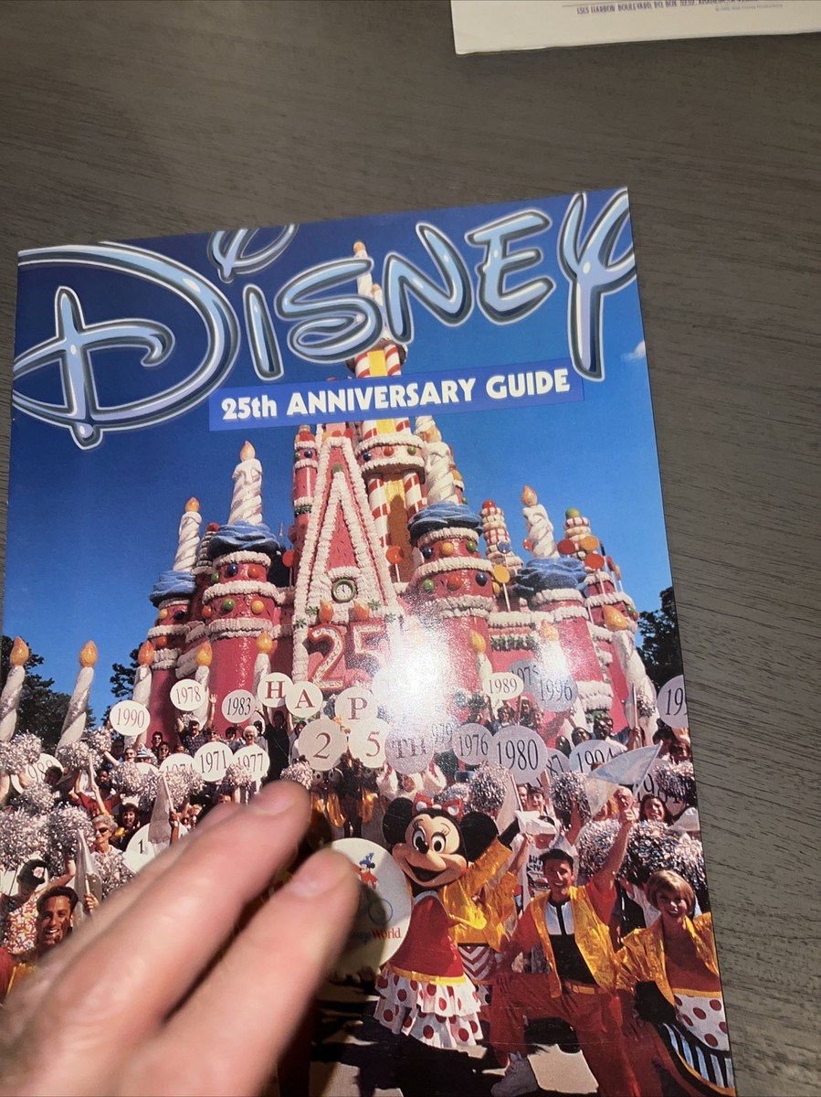 DISNEY Walt Disney World 25th Anniversary 1996 Guide brochure | eBay